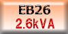 EB26 2.6kVA